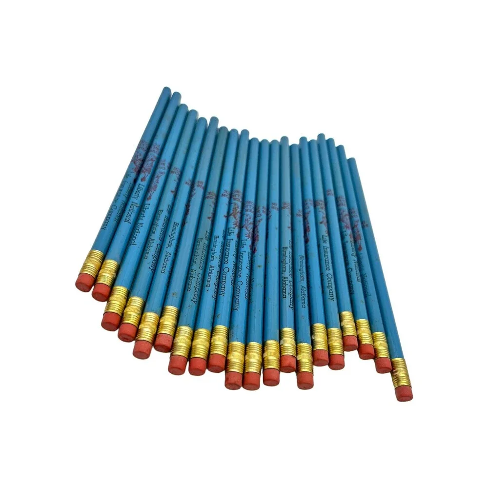 Vintage Liberty National Life Bham PENCIL SET 20PC Insurance Memorabilia No. 2